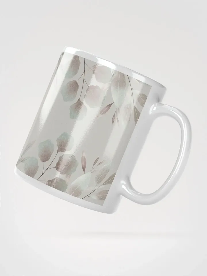 Pastel Leaf White Mug product image (4)