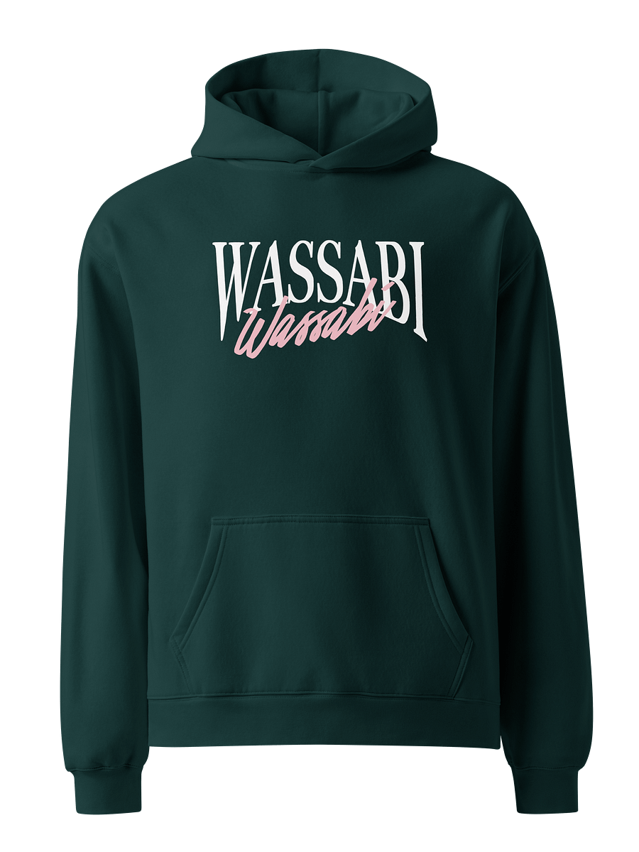 Wassabi Oversized Blue and Green Hoodie product image (2)