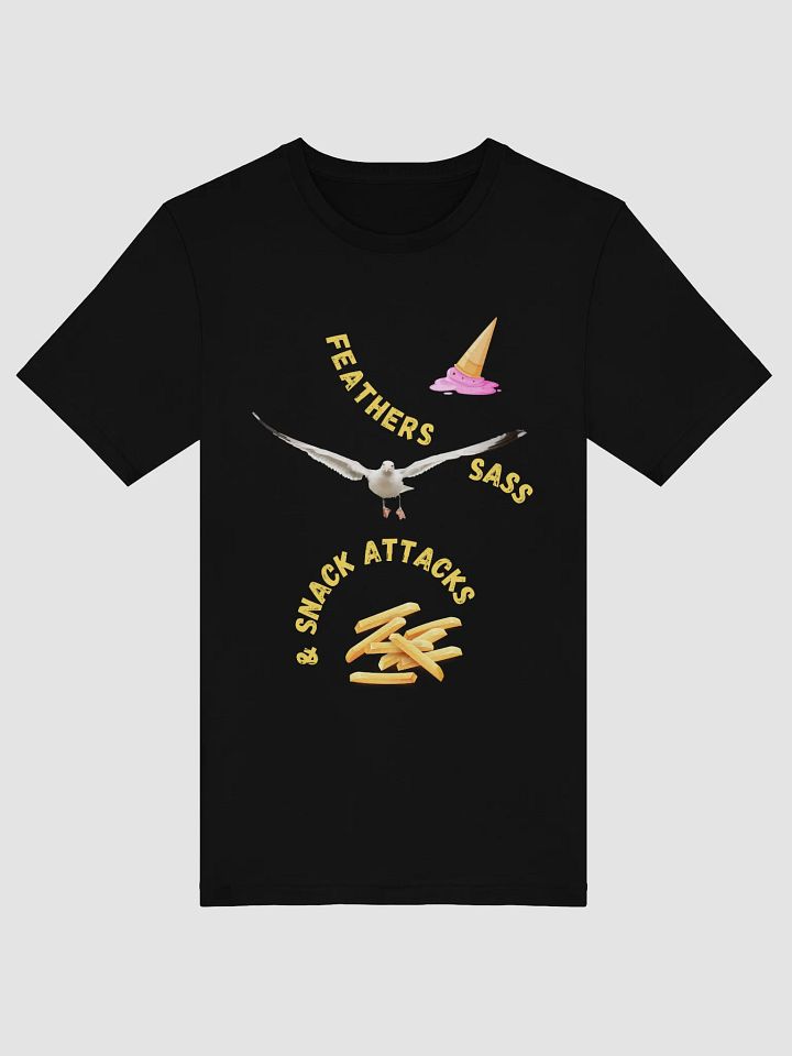 T-shirt: Feathers, Sass & Snack Attacks product image (1)