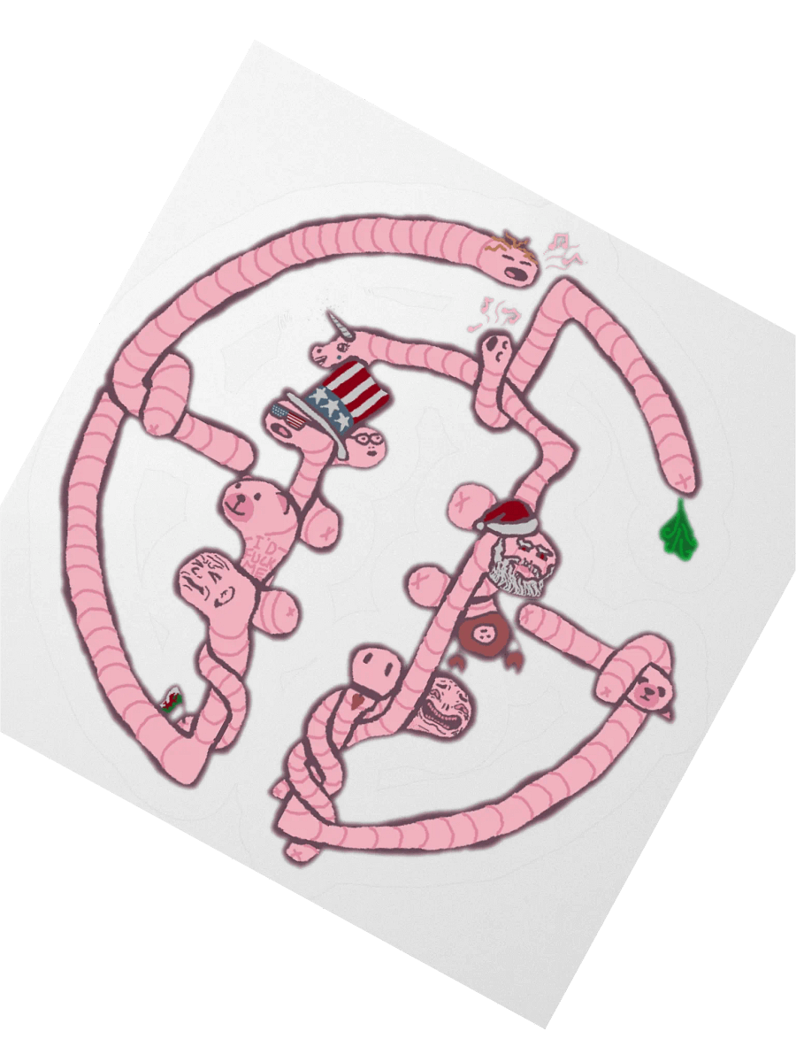 Worm Theme Sticker product image (5)