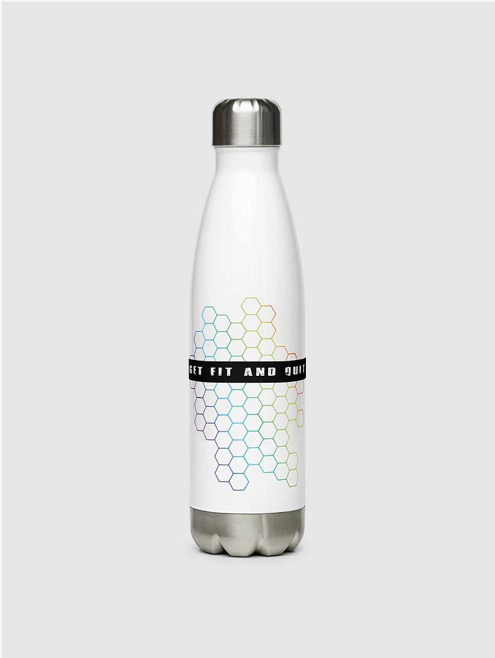 Get Fit and Quit Stainless Steel Water Bottle product image (1)