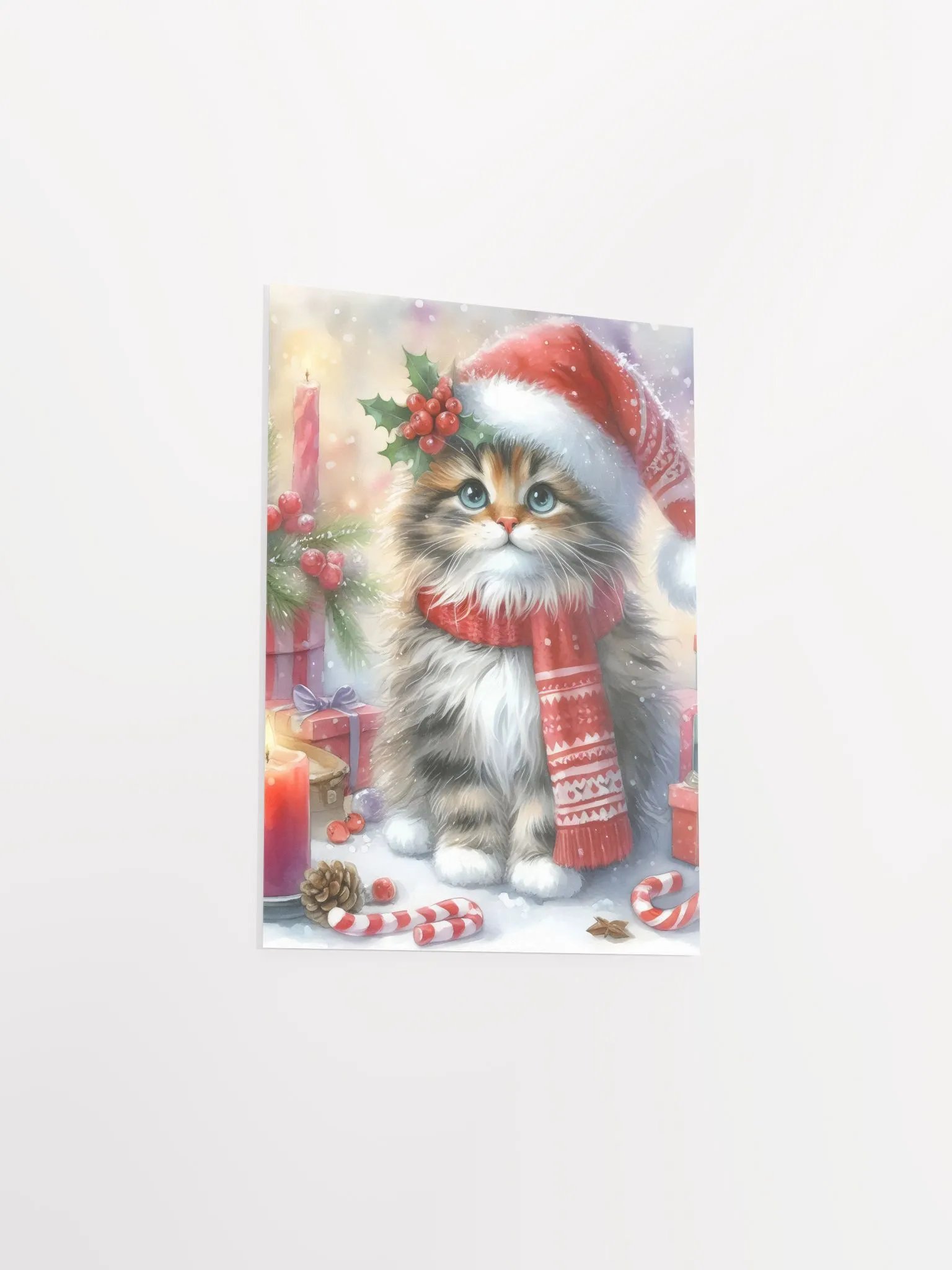Festive Feline Wonderland Poster product image (9)