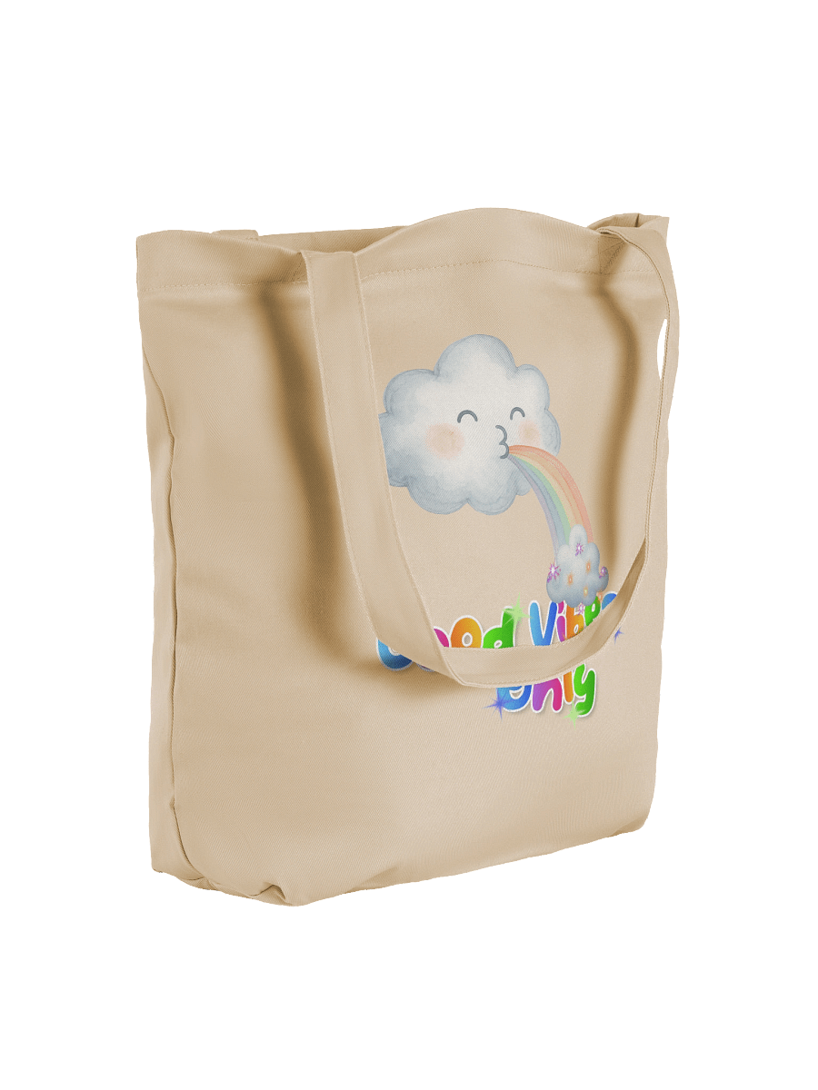 Good Vibes Only Rainbow Cloud Tote Bag product image (8)