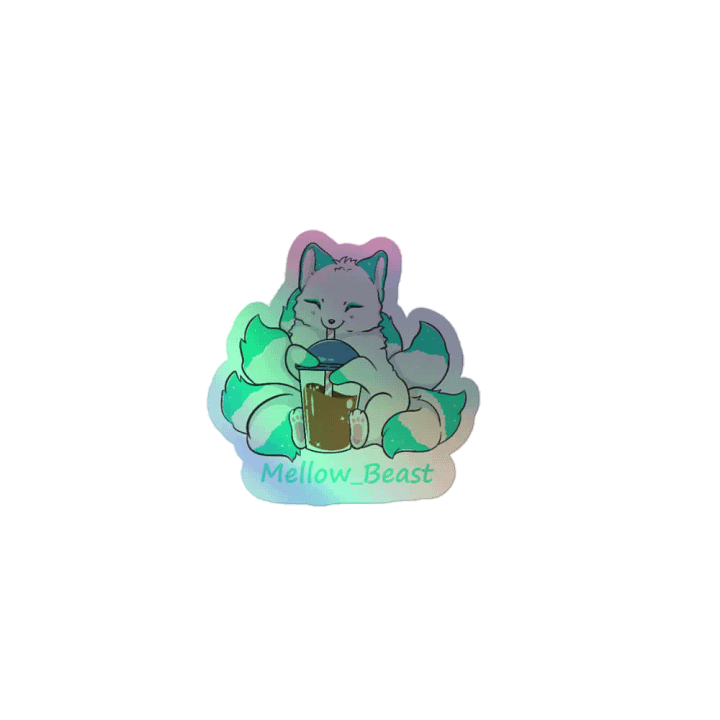 Turquoise Holograph Sticker product image (1)