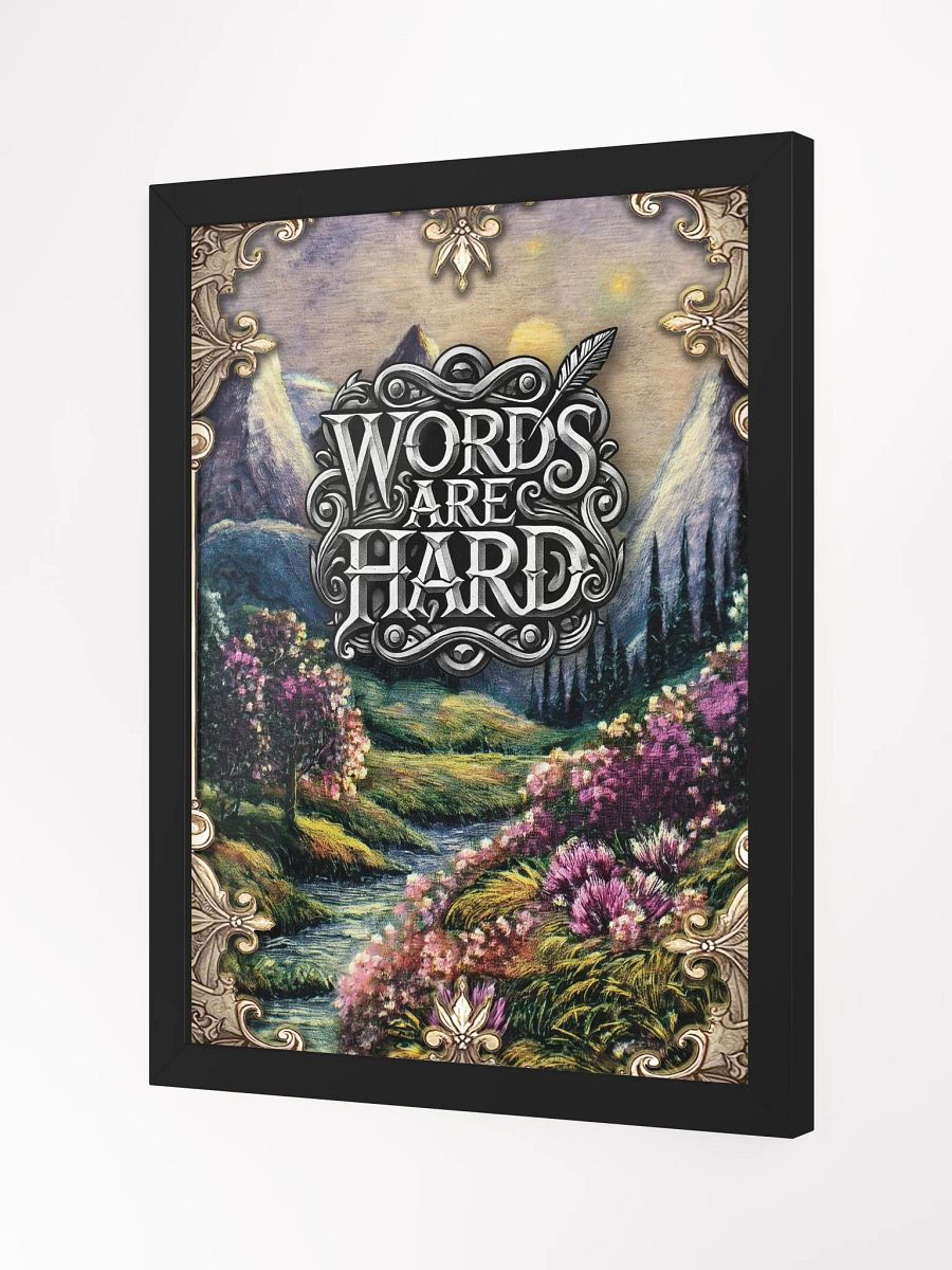 Words are Hard Framed Poster product image (7)