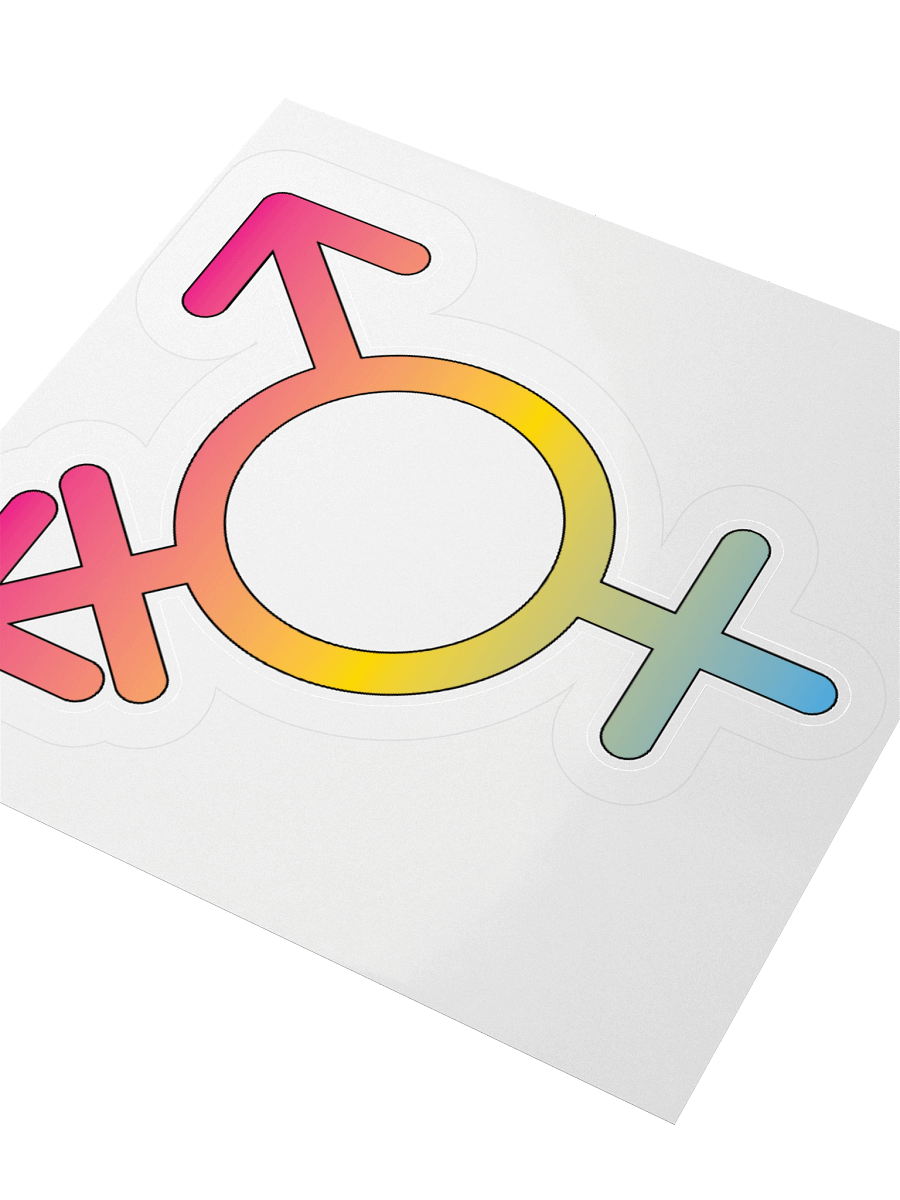 Pansexual Transgender Symbol Sticker product image (7)