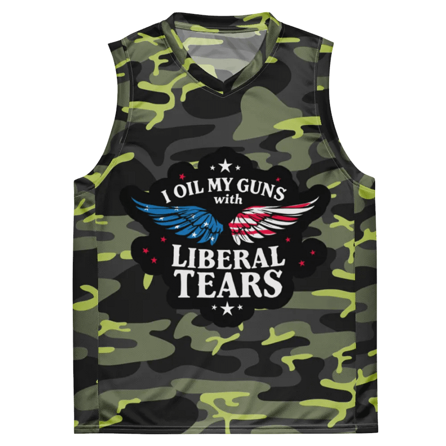 Basketball Jersey: Liberal Tears Gun Oil product image (3)