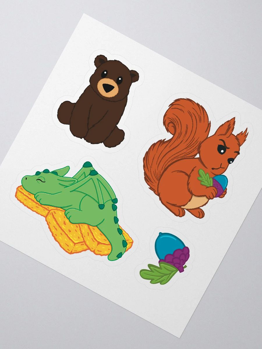 Cosy Mascots Sticker Sheet - 5" x 5" product image (2)