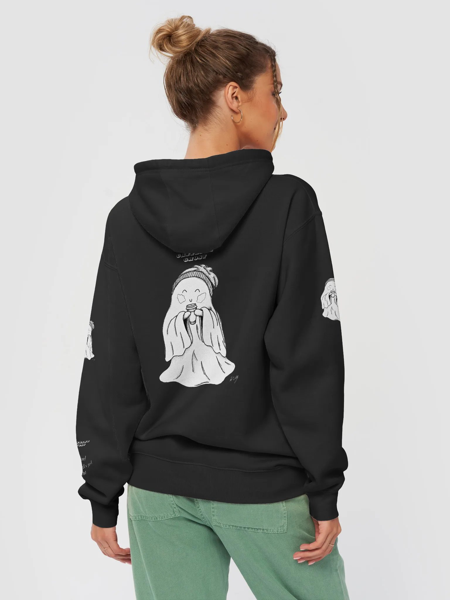 Caffeine Ghost Premium Hoodie product image (4)