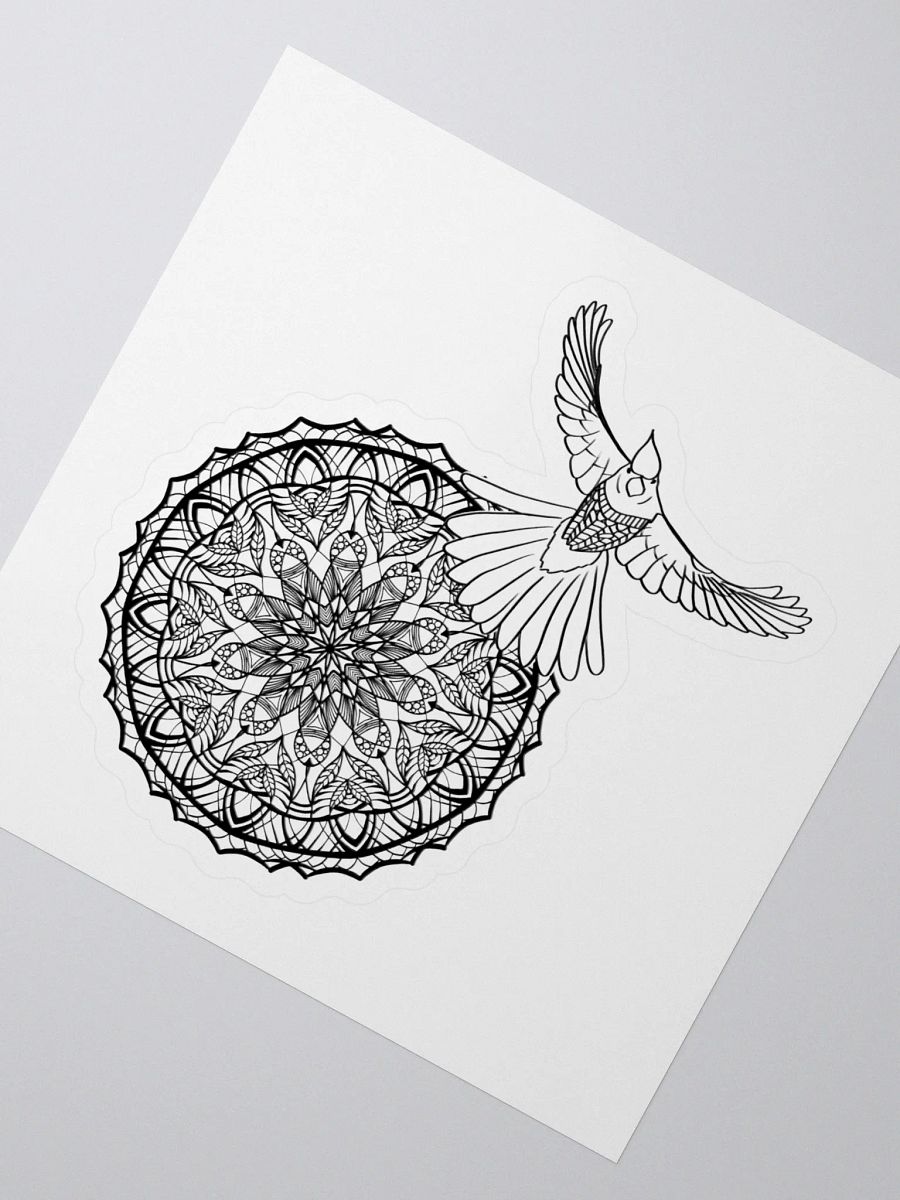 Mandala Bird Kiss Cut Stickers product image (3)