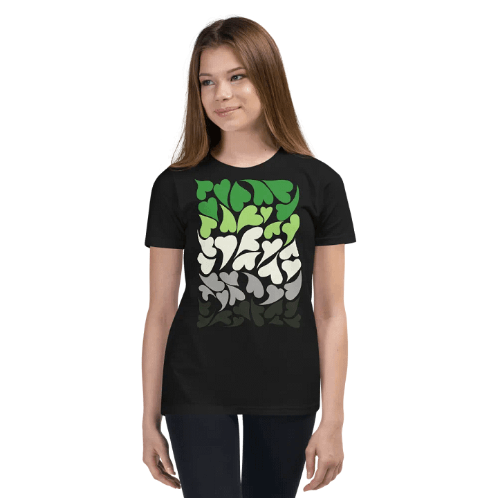 Nestled PRIDE Aromantic T-shirt (Youth) product image (5)