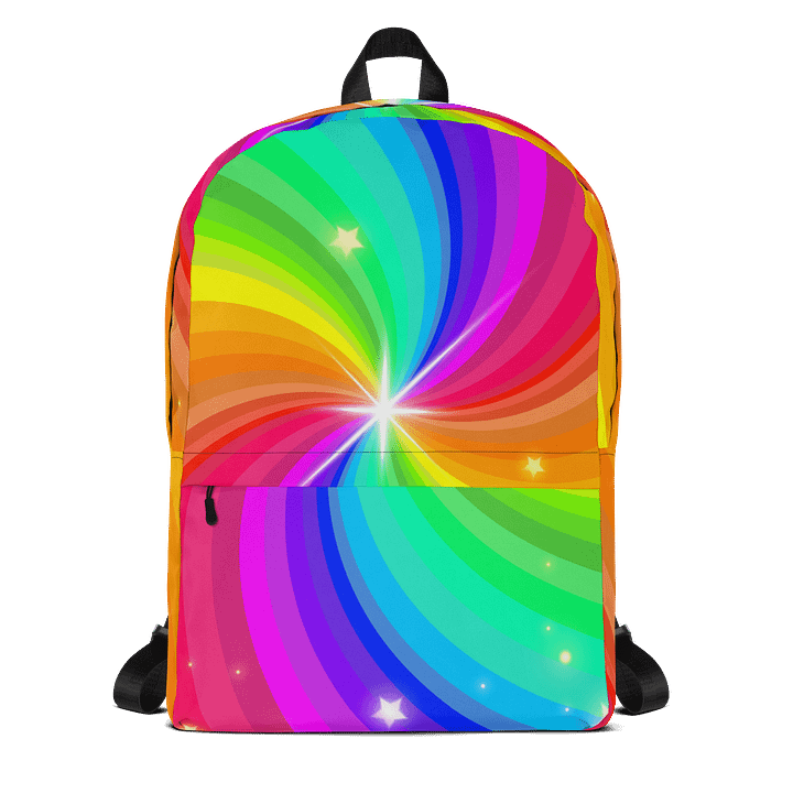 Rainbow Swirl All-Over Backpack product image (1)