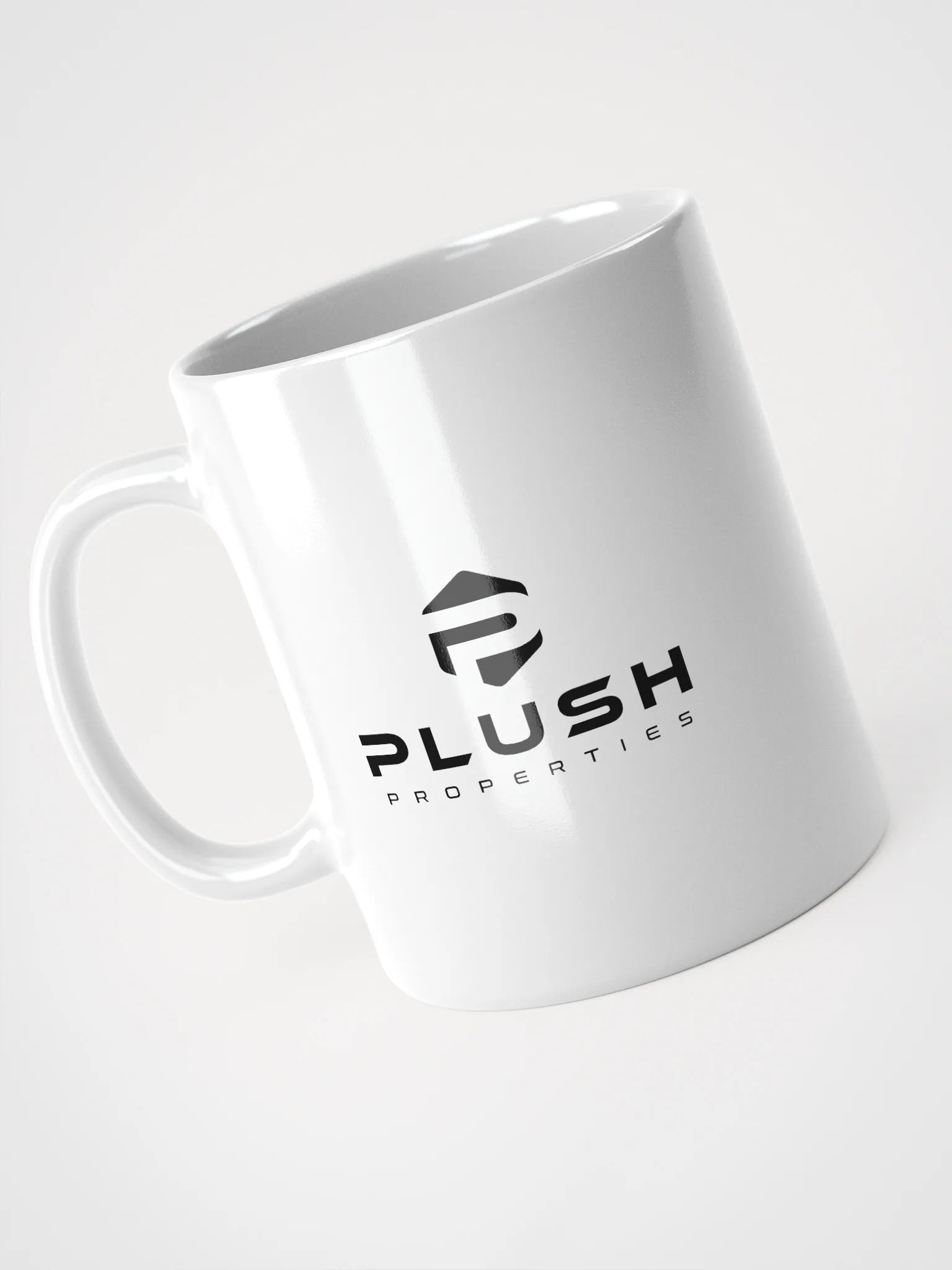Plush White Glossy Mug product image (1)