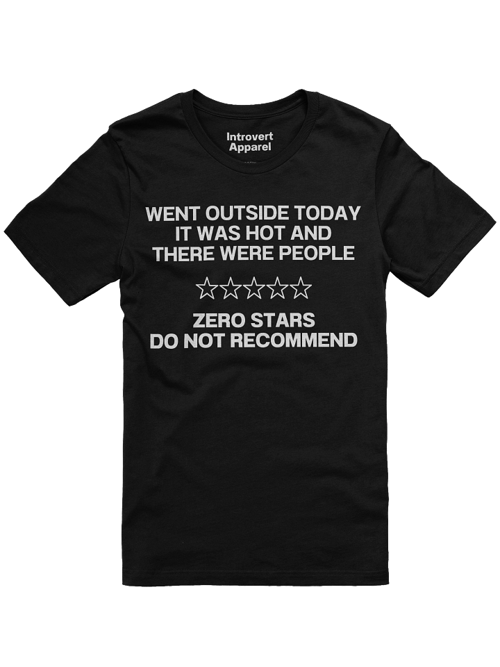 WENT OUTSIDE TODAY IT WAS HOT AND THERE WERE PEOPLE Unisex T-Shirt product image (6)