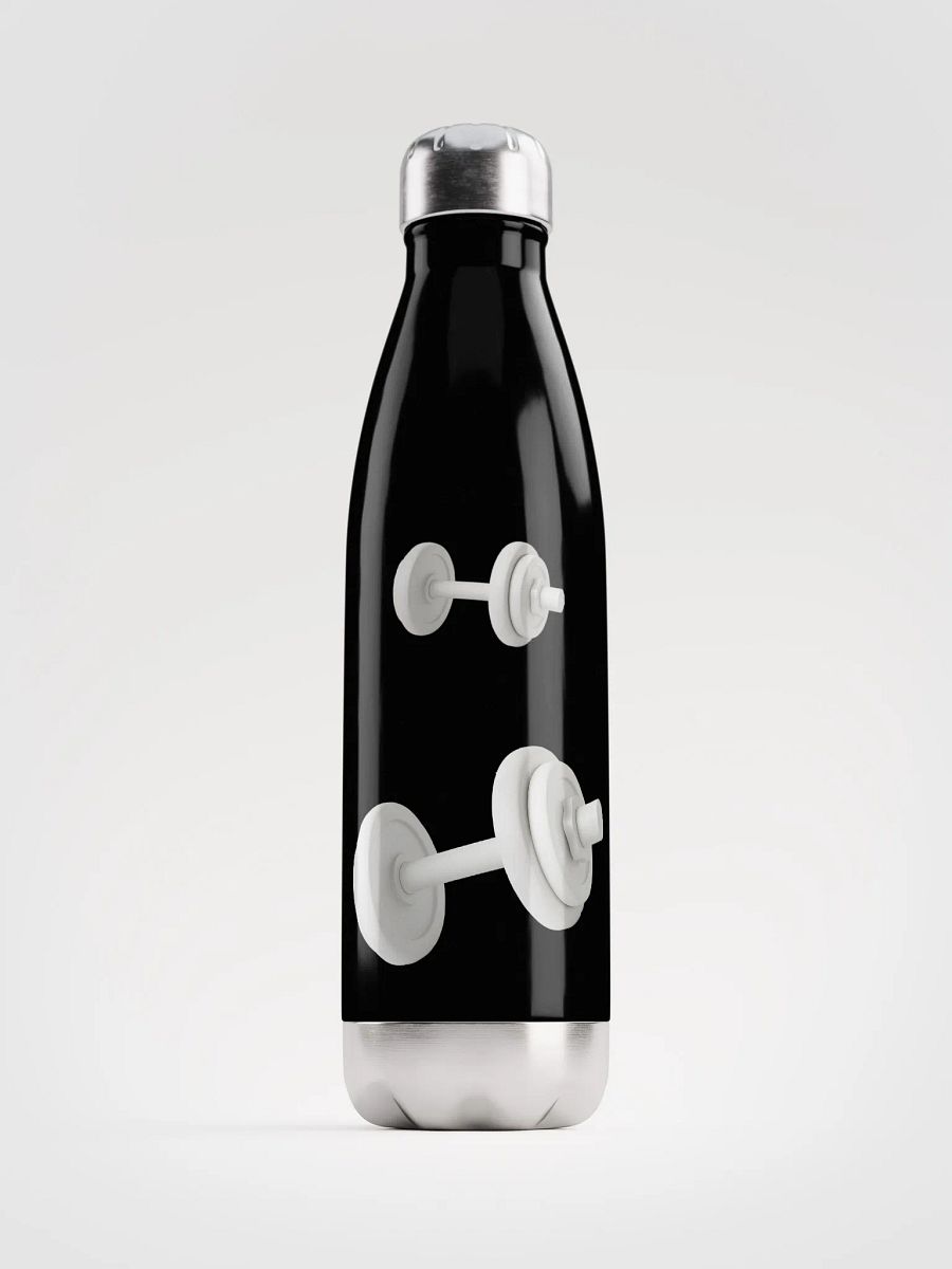 Gym Tonight Sleek White Dumbbell Stainless: Insulated Water Bottle product image (2)