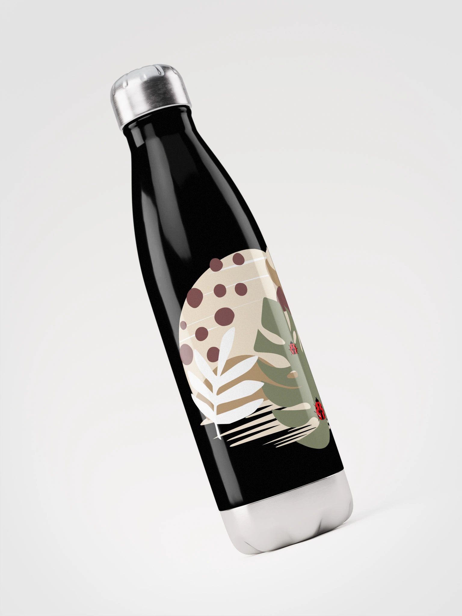Ladybug Leaf Stainless Steel Water Bottle product image (3)