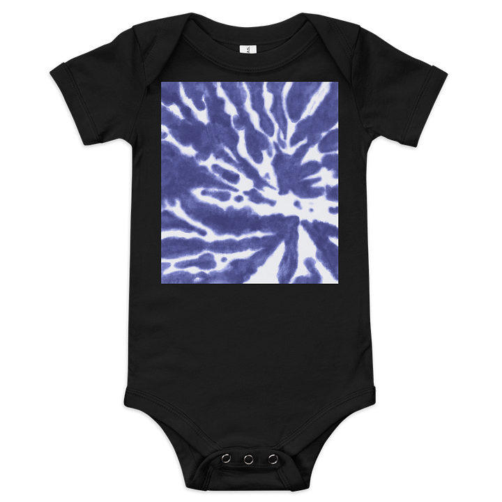 Flowing Blue Tie-Dye Baby Onesie product image (1)