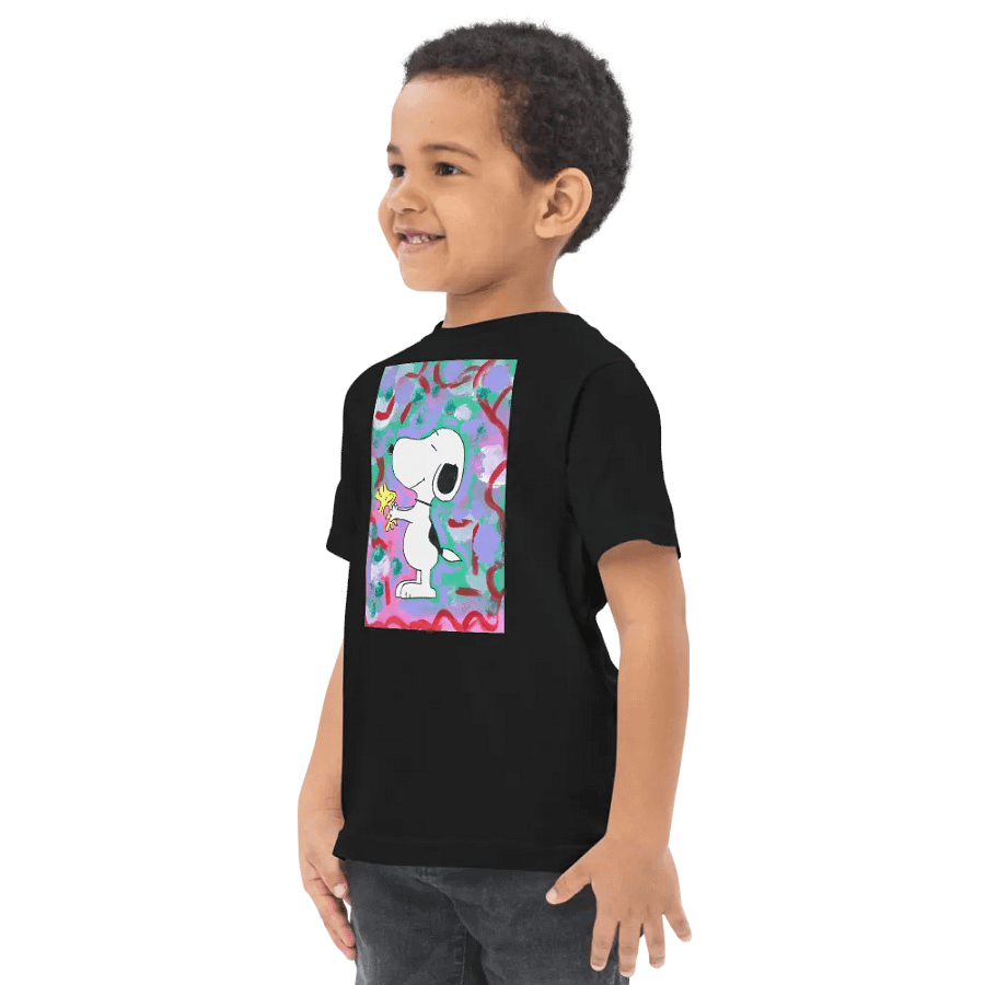 Snoopy (art by Dina R.) acrylic painting picture - Rabbit Skins Toddler Jersey T-Shirt product image (8)