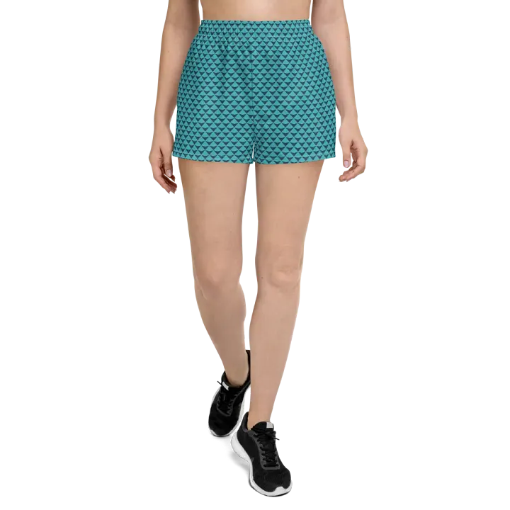 Geometric Waves Women's Athletic Shorts product image (2)