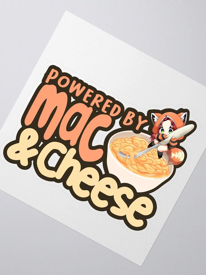 Powered by Mac & Cheese Sticker product image (1)