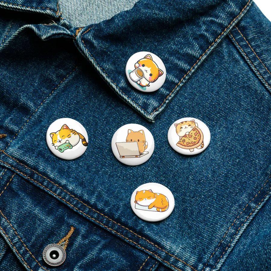 Adorable Cat Pin Button Set product image (16)
