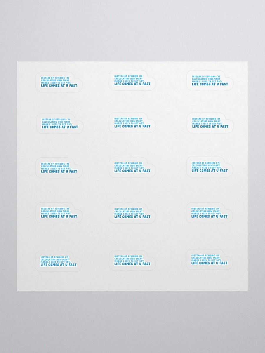 Life Come At You Fast Sticker (SMALL Sheet) product image (1)