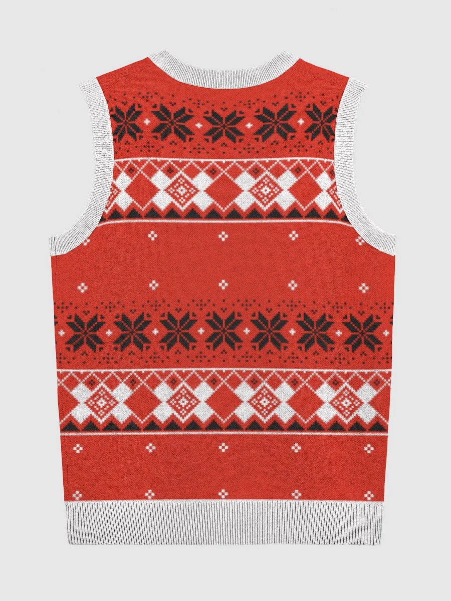 Banjos For Veterans (B4V) Logo Holiday Knitted V-Neck Vest product image (8)