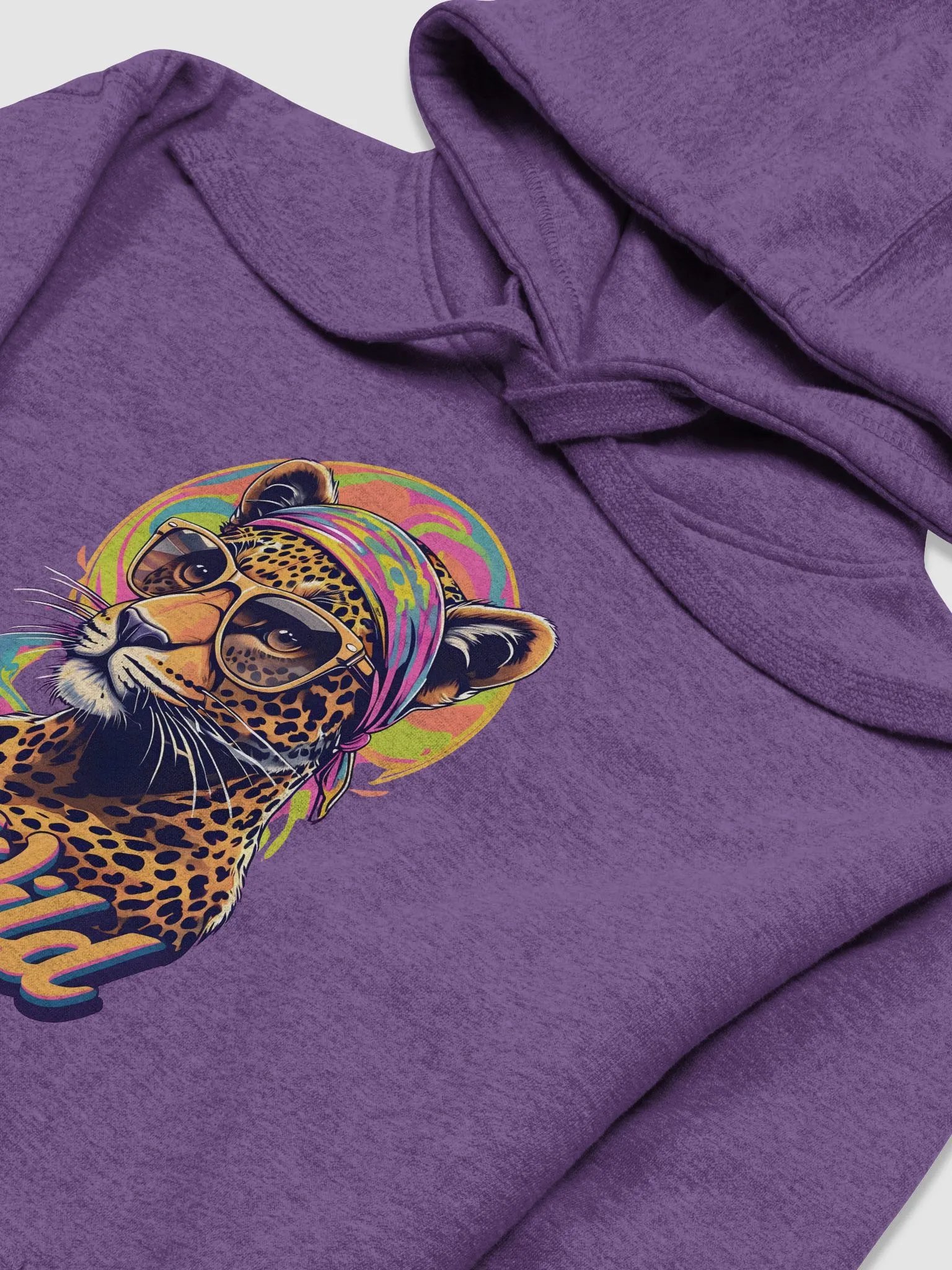 Groovy Be Wild Psychedelic Leopard Hoodie product image (3)