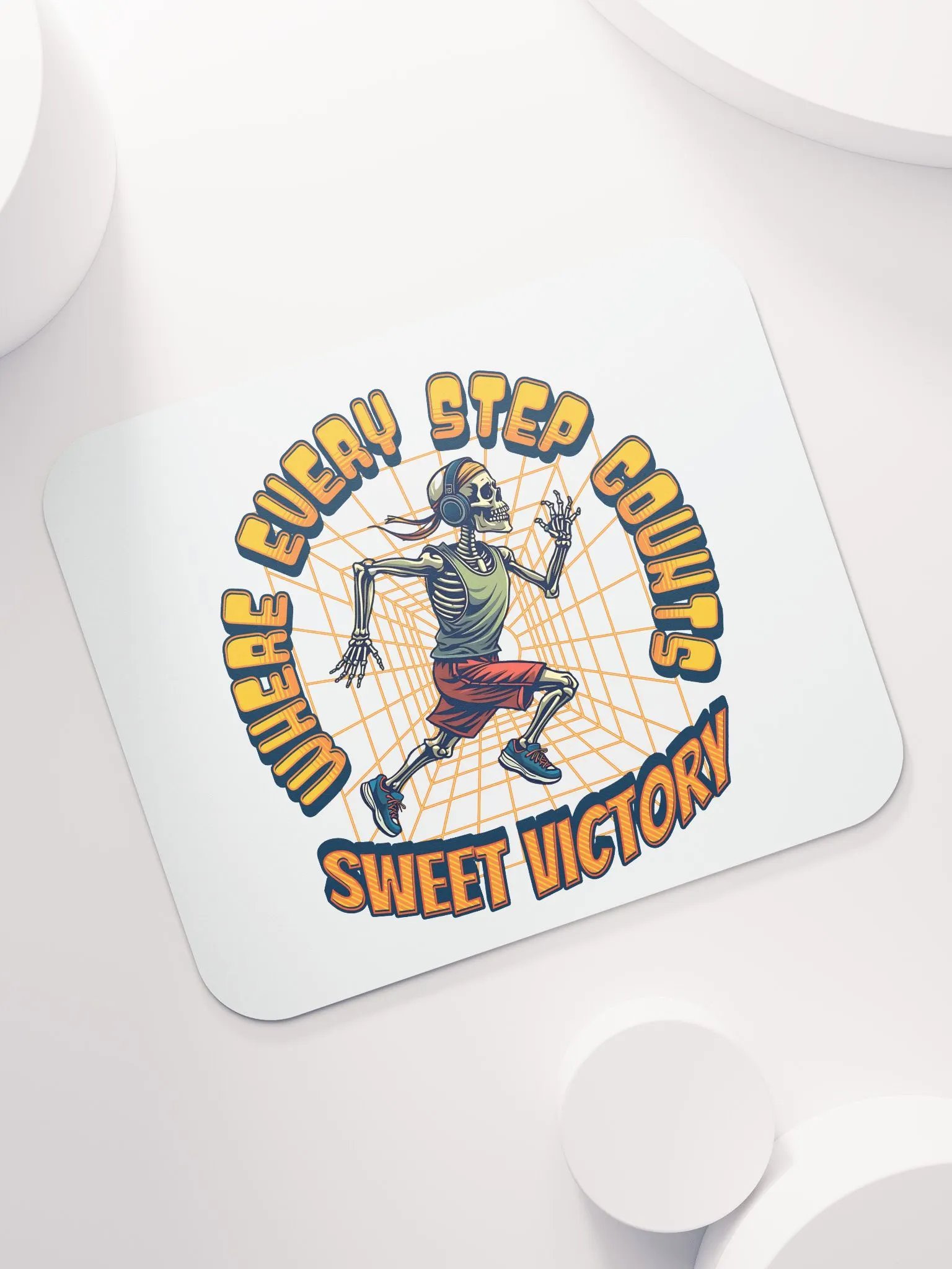 Where Every Step Counts Sweet Victory Runner Skeleton Stride Mouse Pad product image (5)