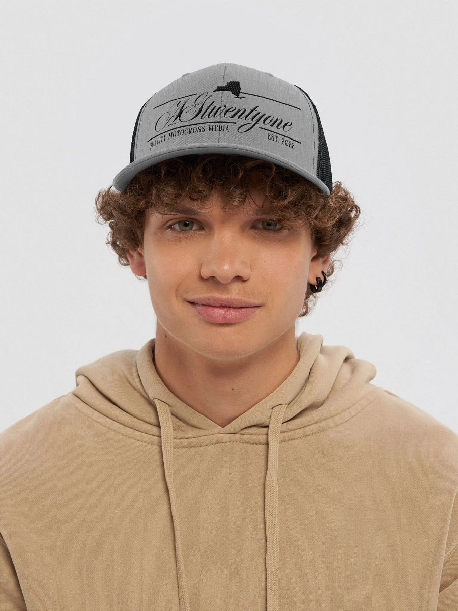 AG21 Script Trucker Hat (Black) product image (5)