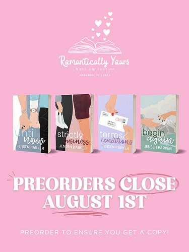 I’m so excited, we are a little over a month out from @romanticallyyourscon!! ✨
 
Make sure you PREORDER. Preordering guarant...