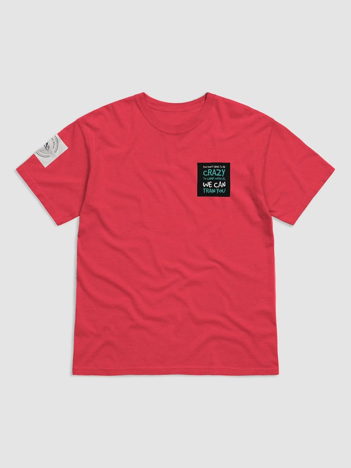 T-Shirt (Red) Crazy to camp with us product image (1)