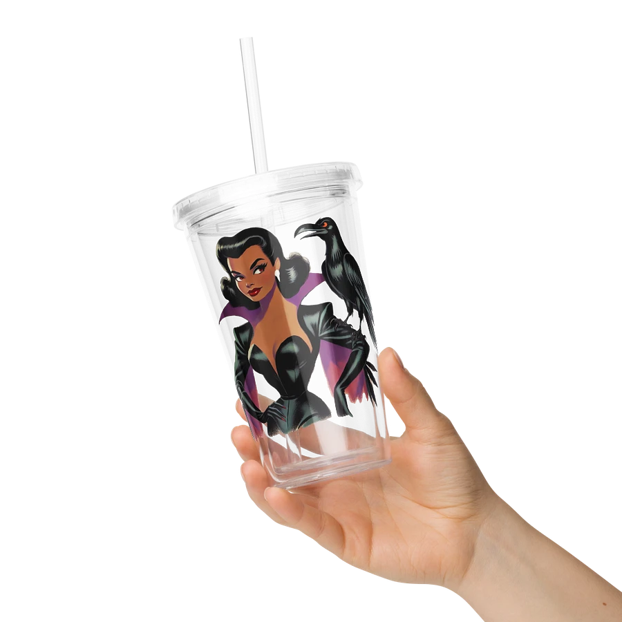 Woman and Raven Double Wall 16 oz Tumbler with Straw product image (7)