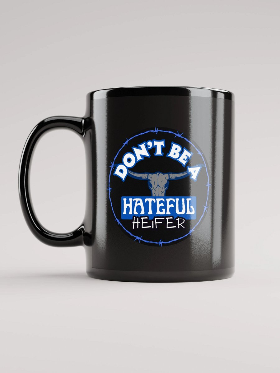 Black Hateful Heifer Bull Mug product image (6)