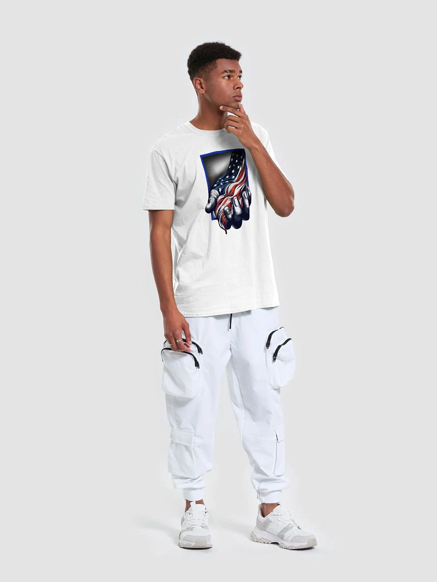 Patriotic Hand with American flag Unisex T-Shirt product image (9)
