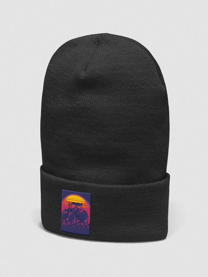 Sunset Tractor Silhouette Beanie product image (2)