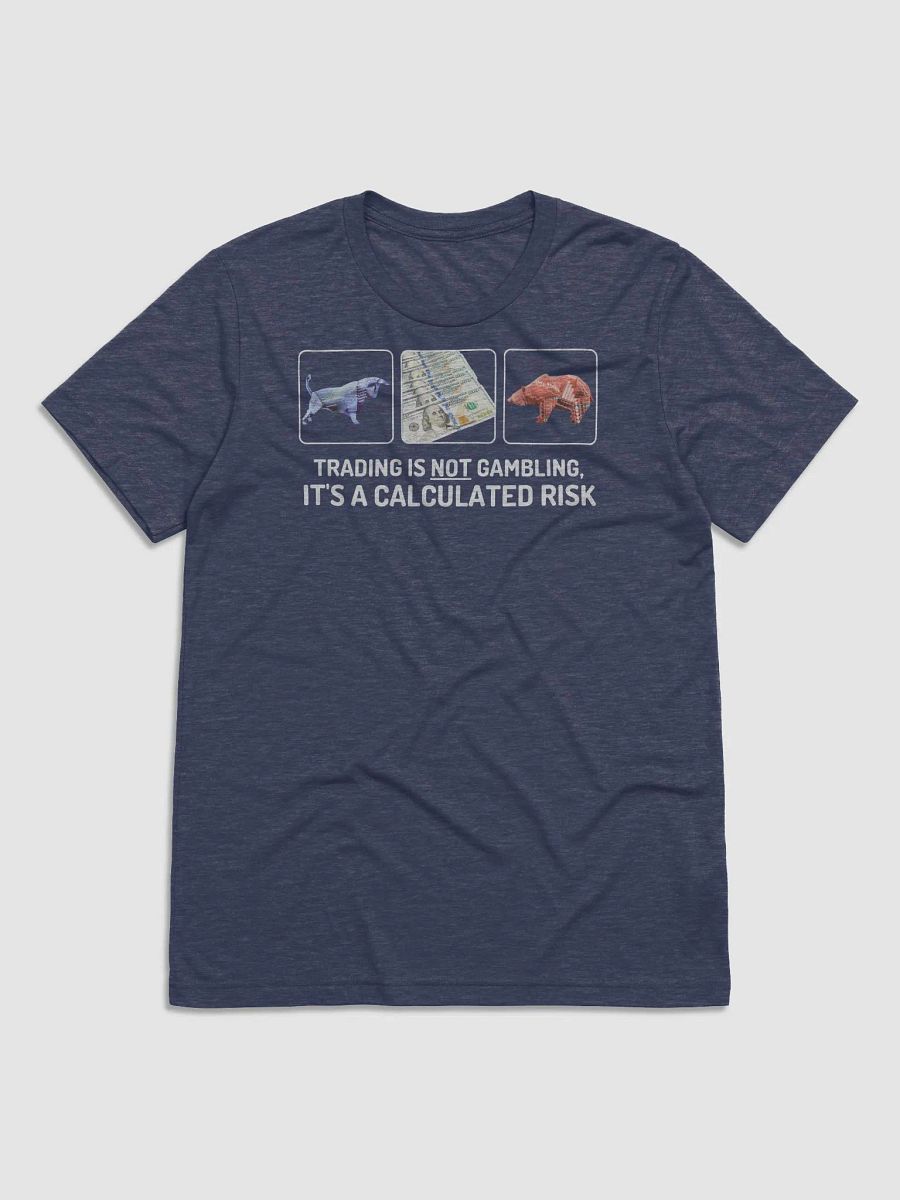 Trading is not gambling T white product image (4)