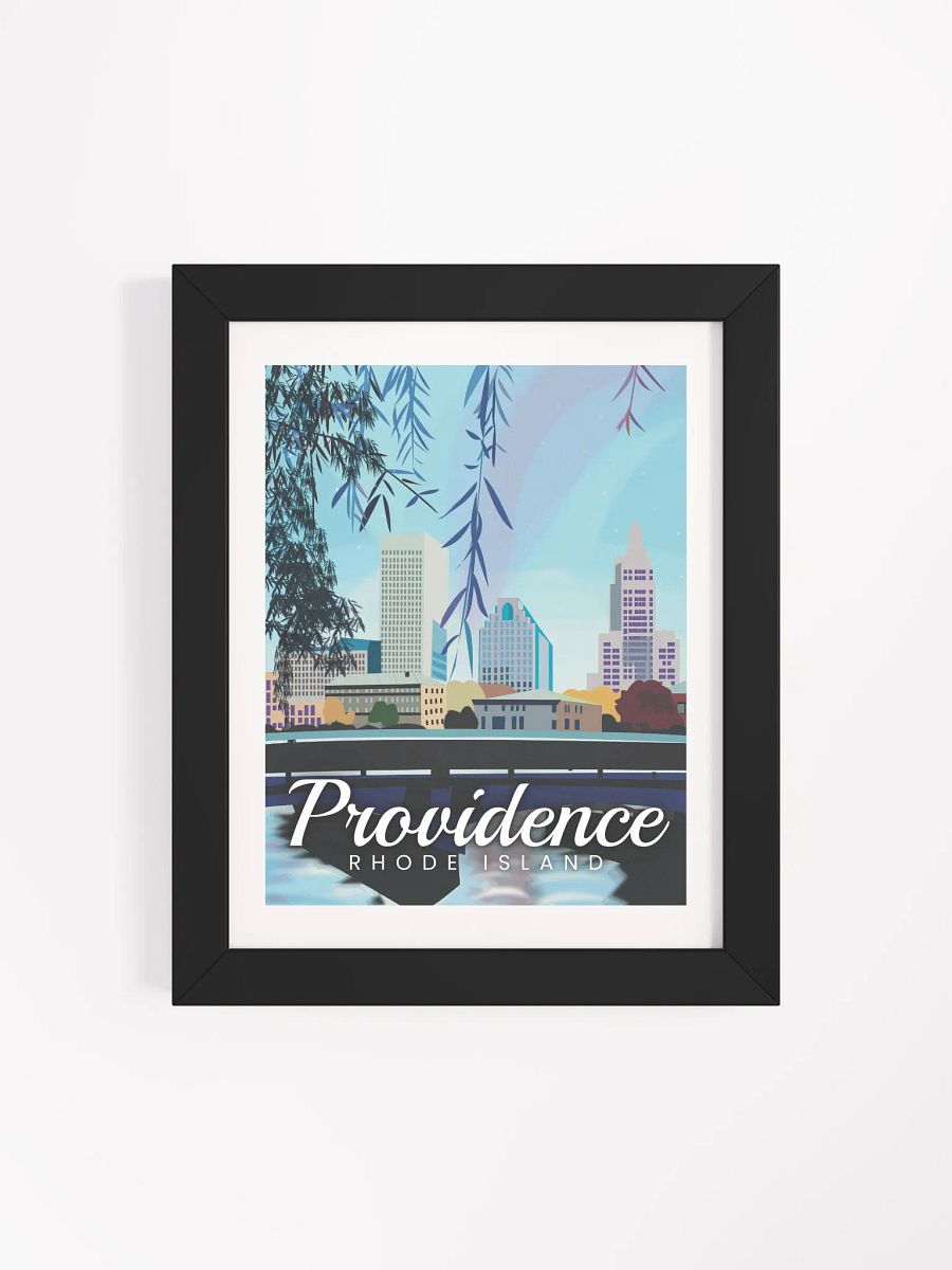 Providence, Rhode Island Illustration | by Monique Faella Designs™ | Framed Museum-Quality Print product image (4)