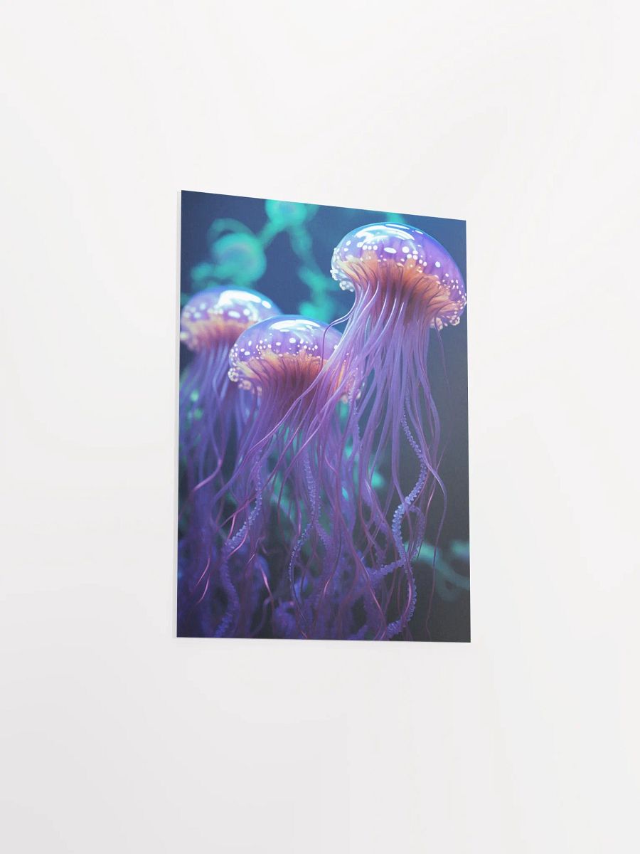 Bioluminescent Jellyfish Serenity Poster product image (3)