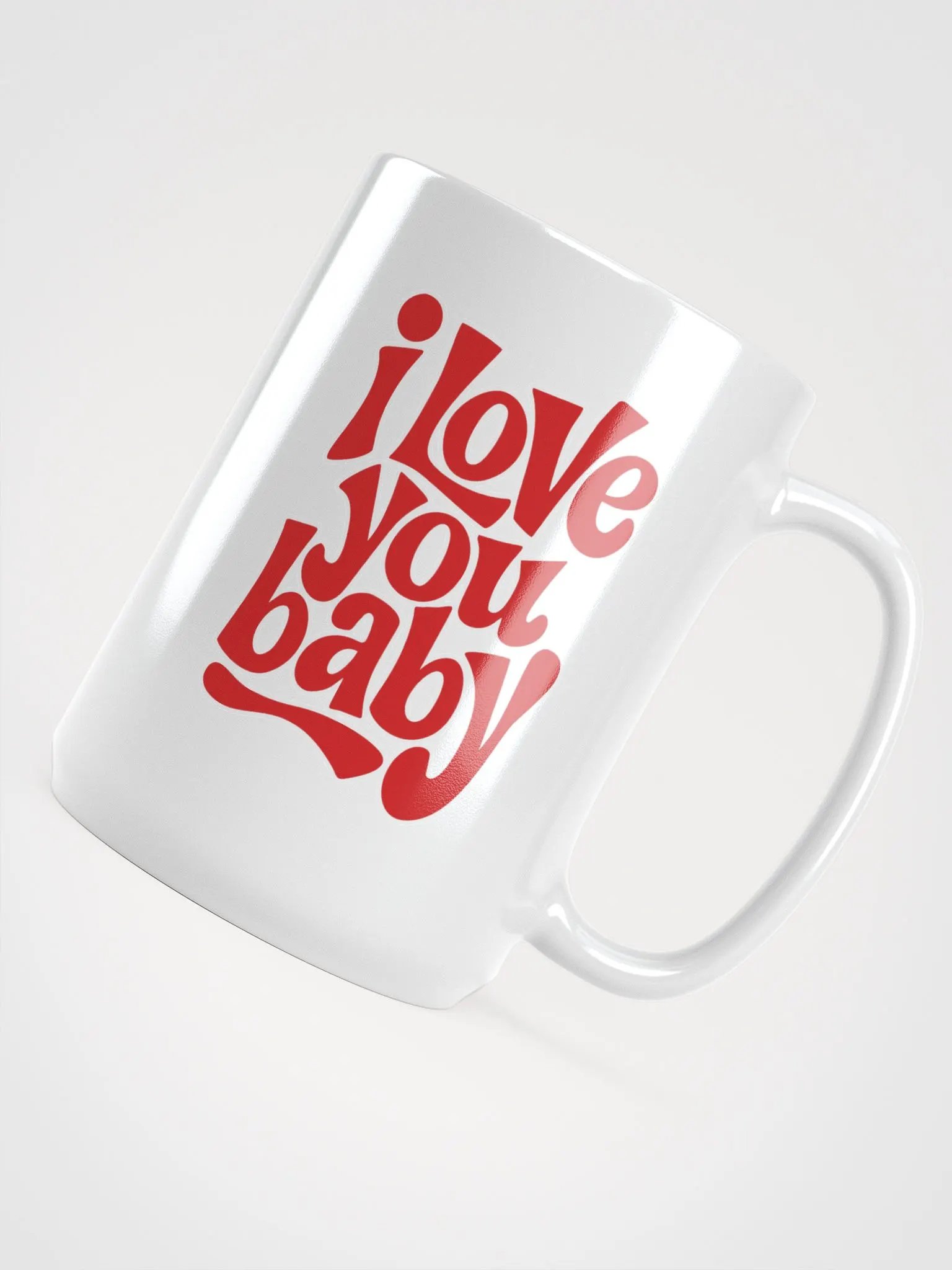 Bold Love Statement White Glossy Mug product image (4)
