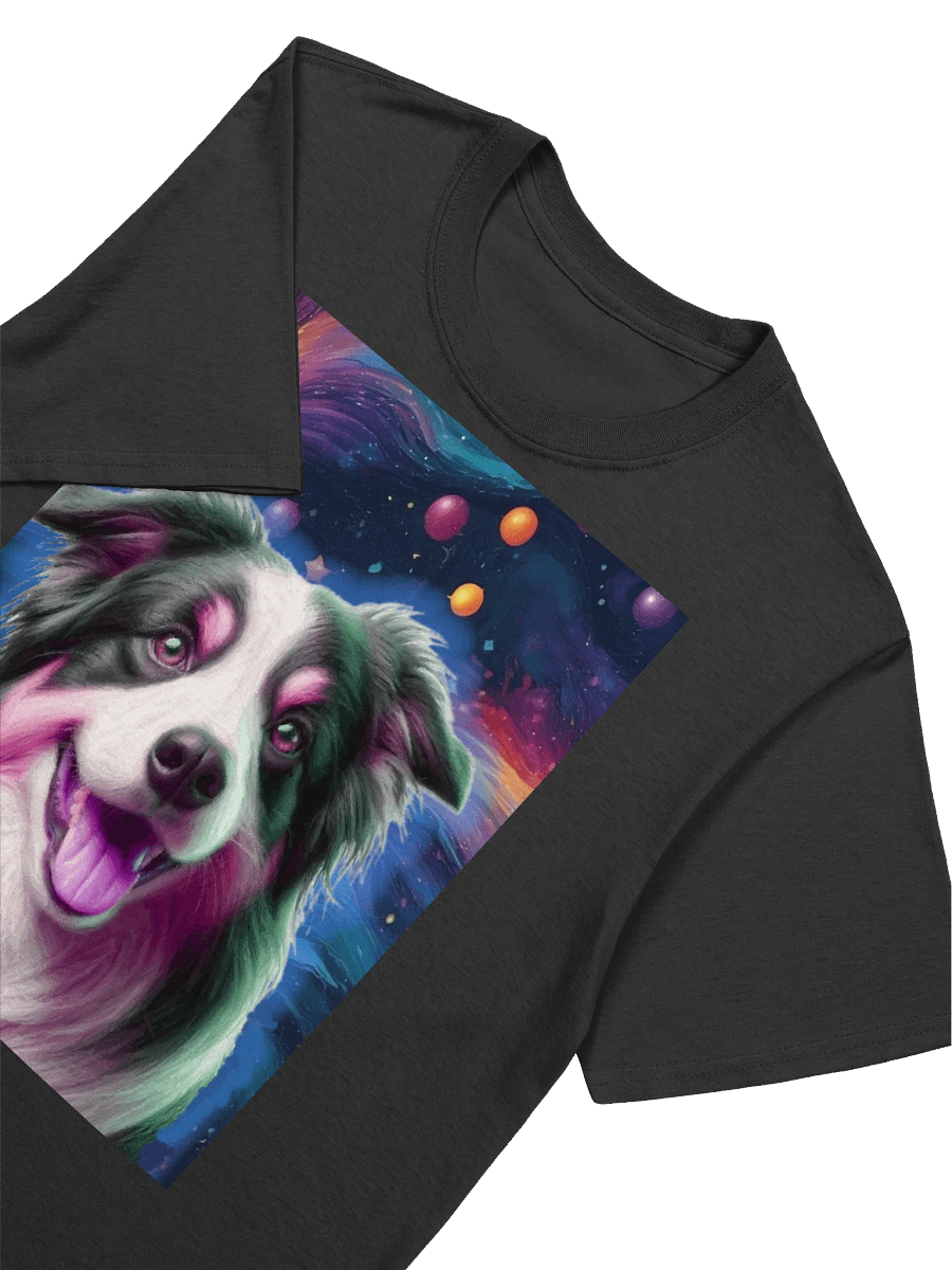 English Shepherd Cosmic Swirl Impressionist Dog Art T-Shirt product image (3)