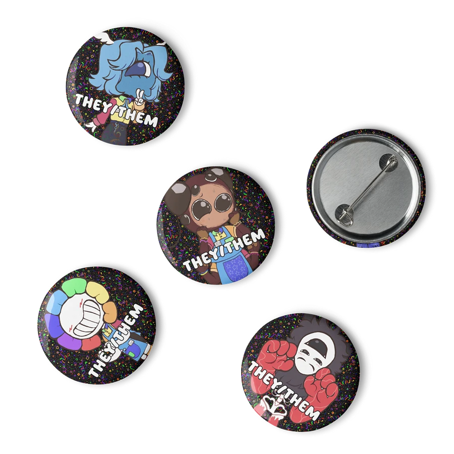 Arcade Group Chibi Close-Up Pins [They/Them] product image (4)