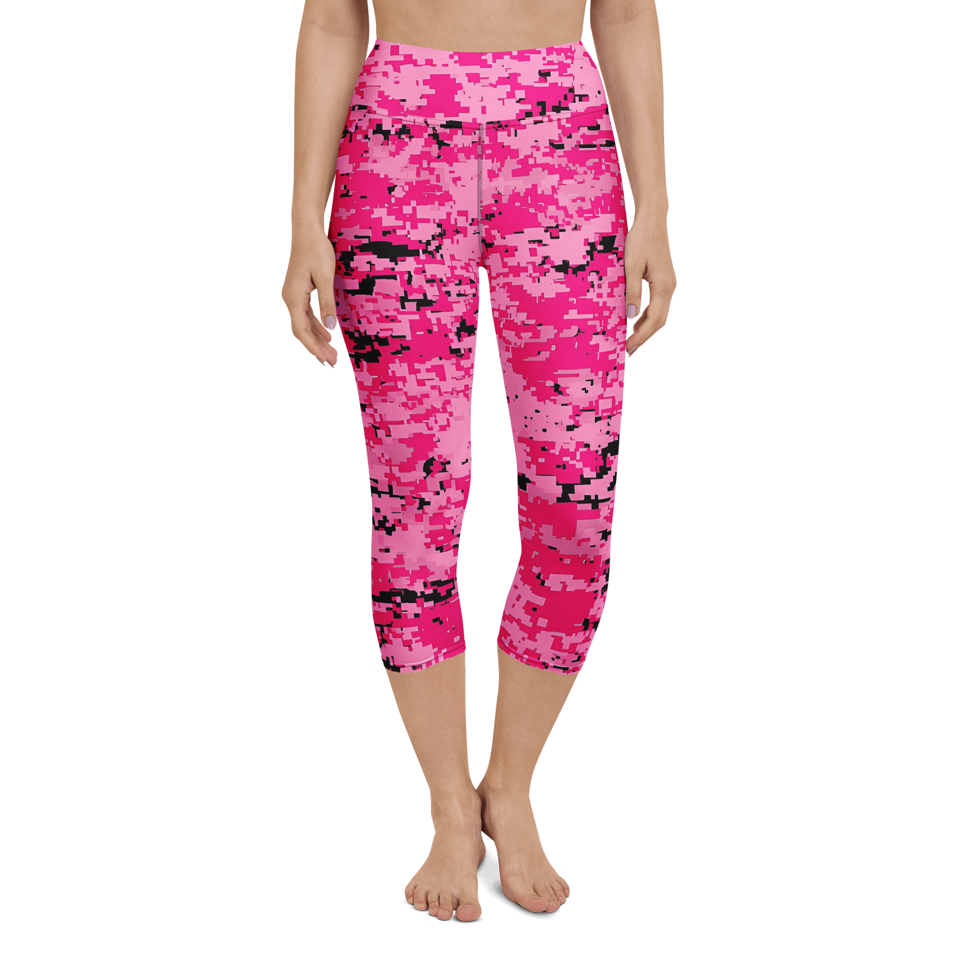 Pink Mosaic 90s Yoga Capri Leggings product image (4)