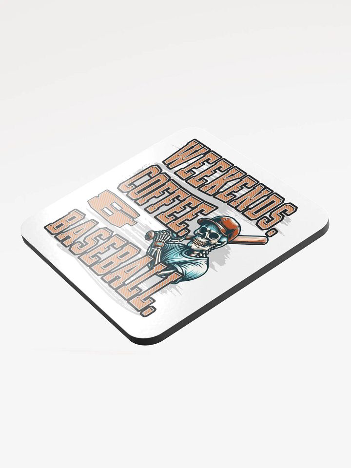 Weekends Coffee And Baseball Skeleton Coaster Set product image (2)