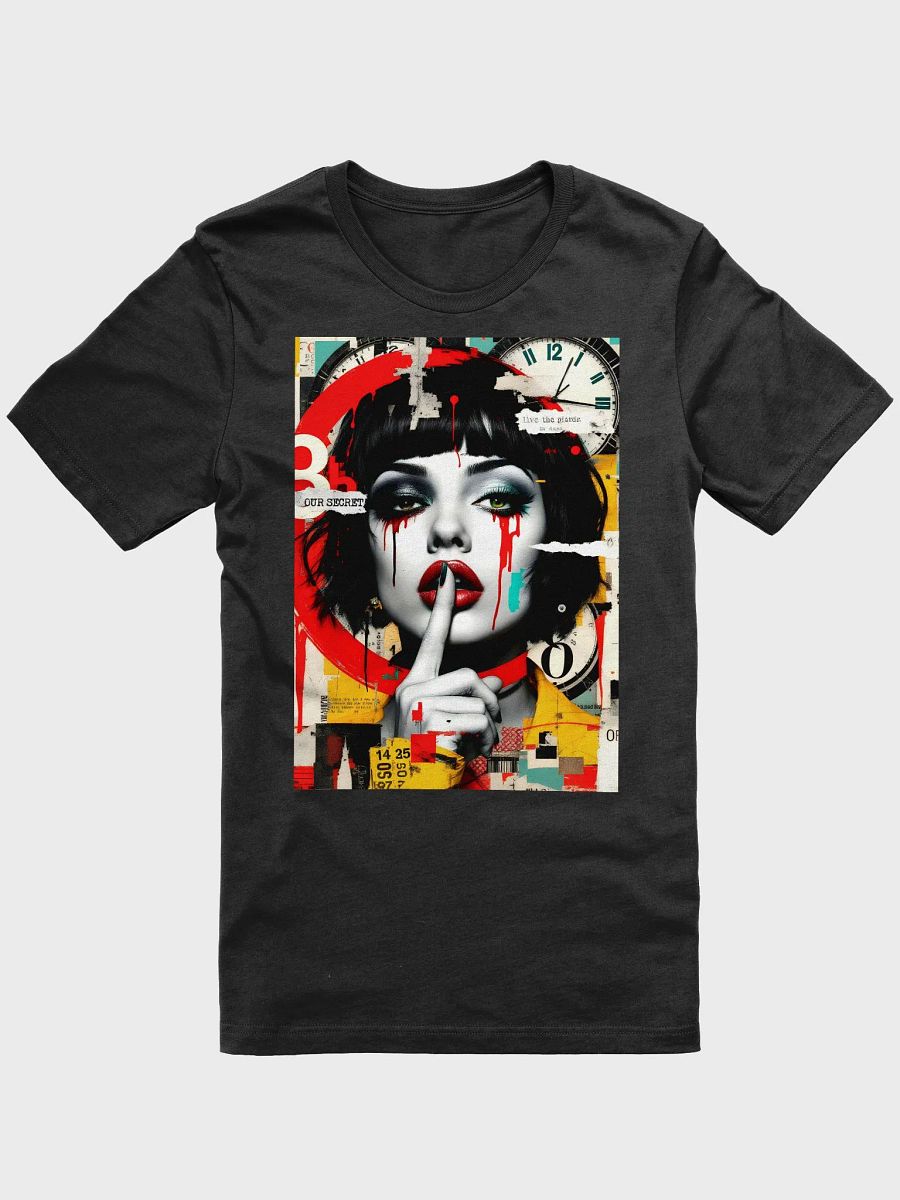 "Our Secret" Enigmatic Modern Art Graphic Unisex T-Shirt product image (3)