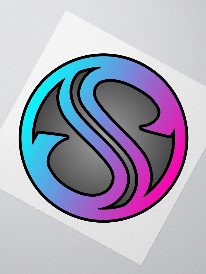 Cyan/Pink Logo Sticker product image (2)