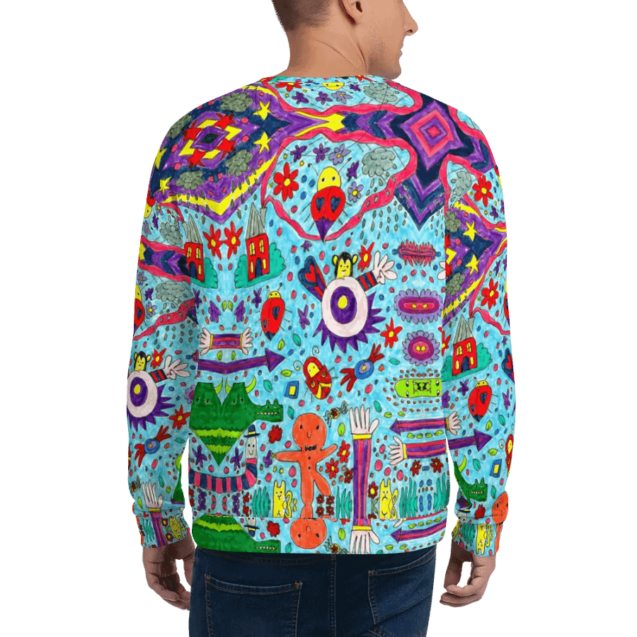 Abstract Doodle Characters Unisex Sweatshirt product image (10)