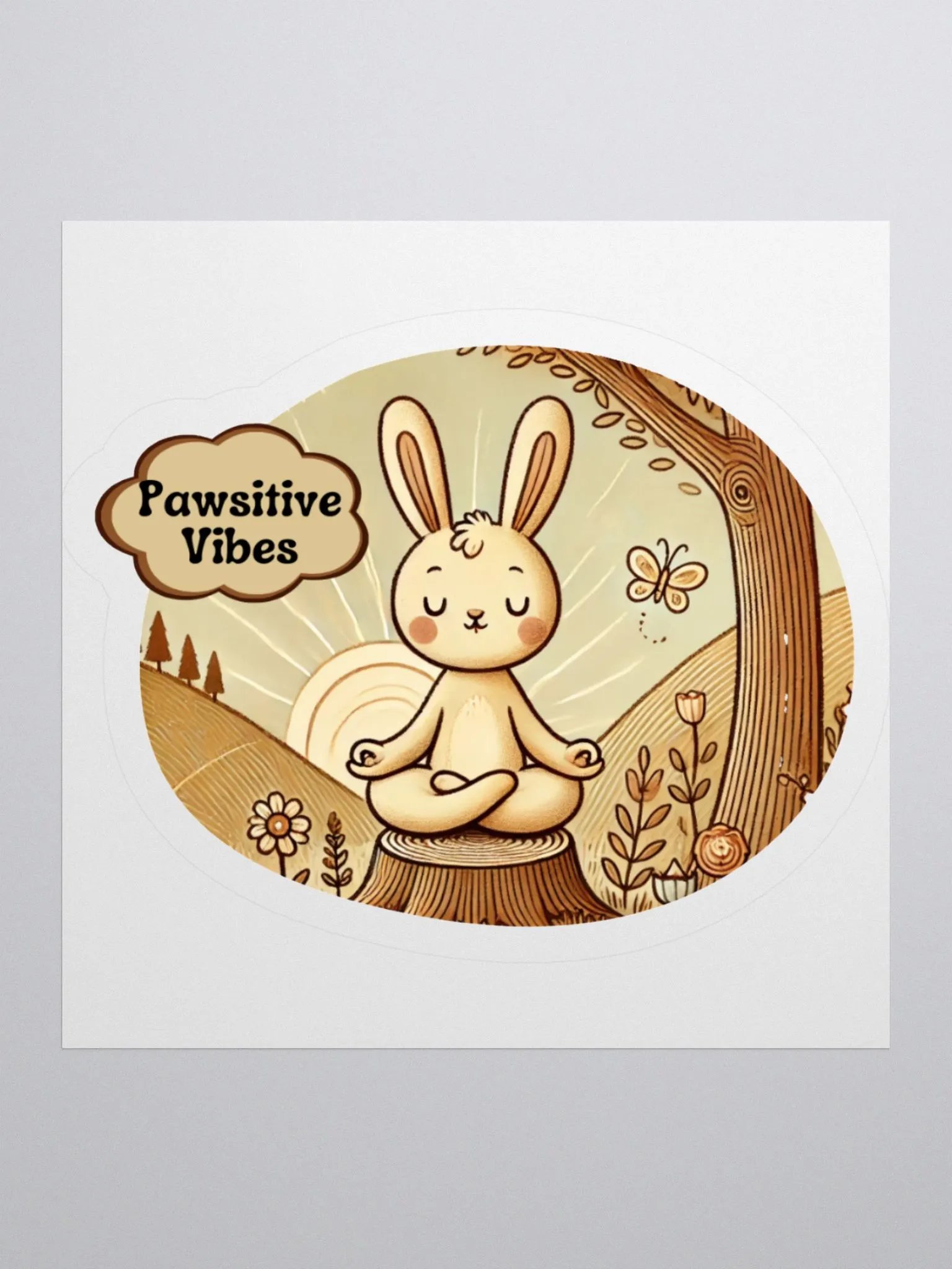 Pawsitive Vibes (Kiss Cut Stickers) product image (4)