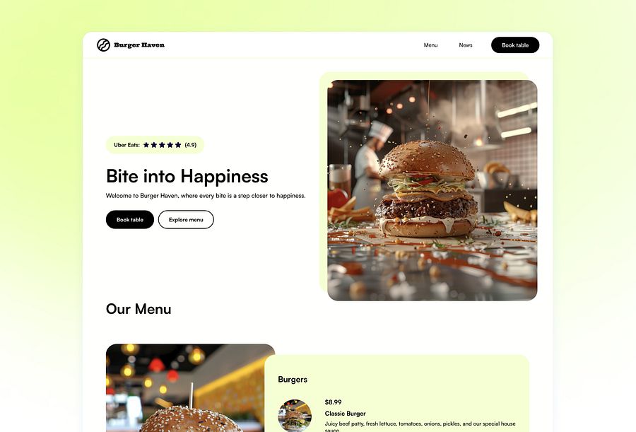 Patty - FREE Framer Restaurant Template product image (2)