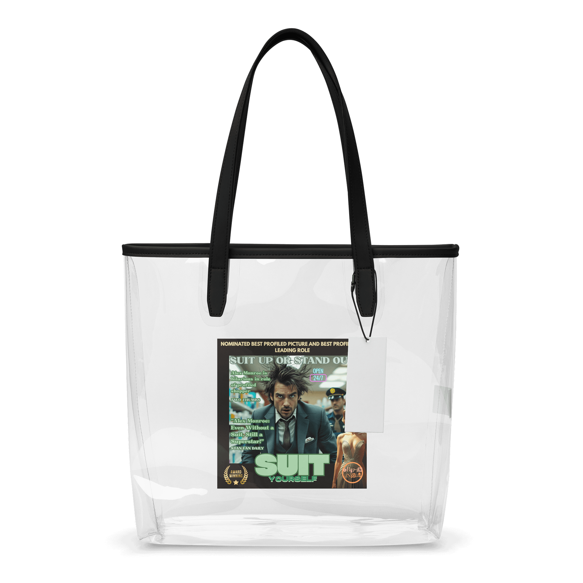 Suit Yourself Clear Tote Bag-Anti Profiling Bag product image (1)
